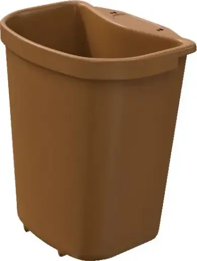 [N121292BRU] TRISOURCE Corbeille d'appoint pour matières organiques 4L