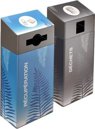 ROCKET Station de recyclage murale double 87L