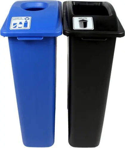 [BU101047000] WASTE WATCHER Station de recyclage des canettes et bouteilles 46 gal