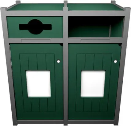 [BU149768000] VISION Station de recyclage mixte verrouillable 64 gal