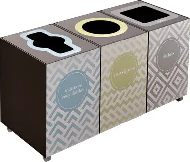 LOUNGE Station de recyclage 3 voies 26L