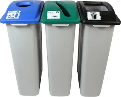 WASTE WATCHER Poubelles pour déchets, canettes et compost 69 gal