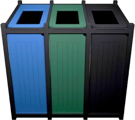 VENTURE Station de recyclage 3 voies personnalisable 69 gal