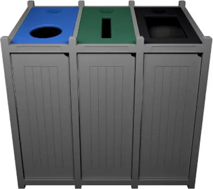 [BU104683000] VENTURE Îlot de recyclage 3 voies personnalisable 69 gal
