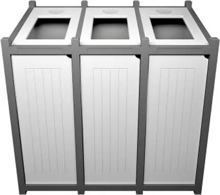 VENTURE Station de recyclage triple personnalisable 69 gal