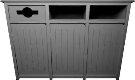 [BU104688000] AURA Station de reyclage grise 3 voies 96 gal