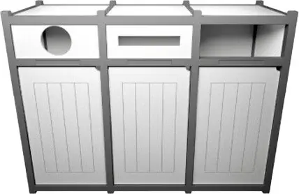 VISION Station de recyclage mixte 96 gal