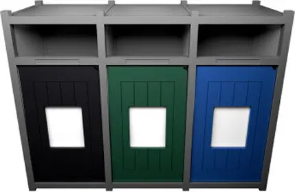 VISION Îlot de récupération 3 voies 96 gal