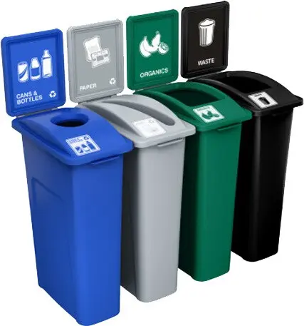 [BU202878000] WASTE WATCHER Station de recyclage avec panneaux 92 gal