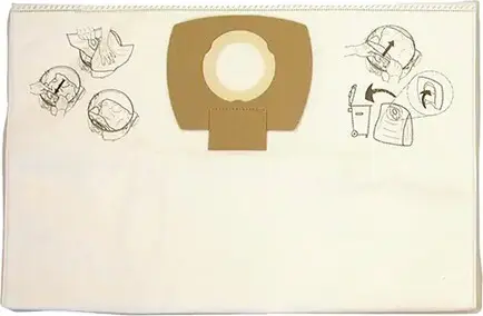 [TQUAG065000] Sacs-filtre en papier pour aspirateur Makita, 8 gal. US
