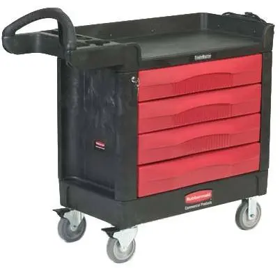 [RB451388NOI] Chariot de travail à tiroirs verrouillables Rubbermaid 4513-88