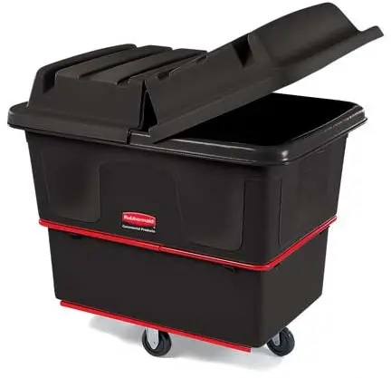 [RB004708NOI] Chariot de buanderie cubique robuste 8 pieds cubes Rubbermaid 4708