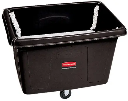 [RB004611NOI] Chariot de buanderie cubique à ressorts 14 pieds cubes Rubbermaid 4611