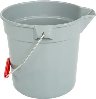 [GL003605000] Seau gris avec bec verseur moulé 12,5 L