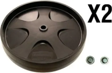 [PR9W27L1000] Ensemble de roues 8" avec bouchon à pression Rubbermaid 9W27L1