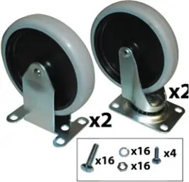 [PR9T66L1000] Ensemble de roulettes 5" Rubbermaid 9T66L1
