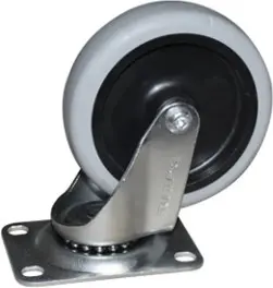 [PR007734L20] Roulettes 4" pivotante en polyéthylène pour chariots 7734-88