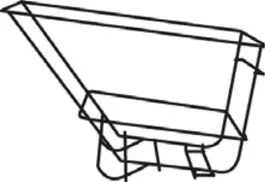 [PR1045L5BLA] Ensemble de châssis pour chariot basculant - noir - 1045L5BLA