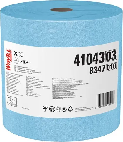 Wypall X80 Chiffons de nettoyage extra robuste en rouleau