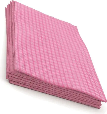 Tuff Job Chiffons pour service alimentaire plié en 4, rouge