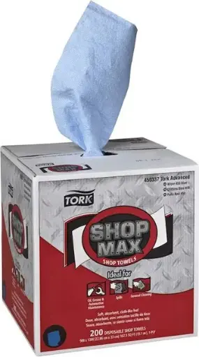 [SC450337000] 450337 Shopmax Chiffons industriel en boîte pop-up, bleu