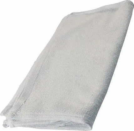 Chiffons de ratine blanches avec bordure 4 côtés, 25 lb