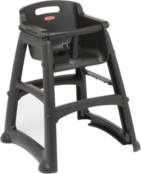 [RB780608NOI] Chaise haute Microban pour bébé sans roues 7806-08