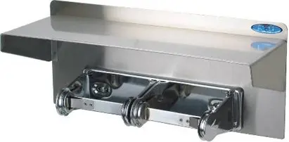 [FR015810000] 158-10 Distributeur double de papier hygiénique avec tablette