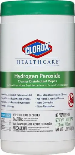 [CL030824000] CLOROX HEALTHCARE Lingettes désinfectantes au peroxyde d'hydrogène