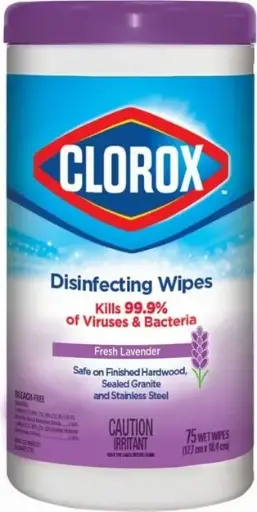 [CL001161000] CLOROX Lingettes désinfectantes lavandes