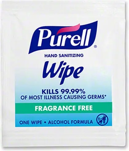 [GJGOJ902100] PURELL Lingettes désinfectantes individuelles pour les mains