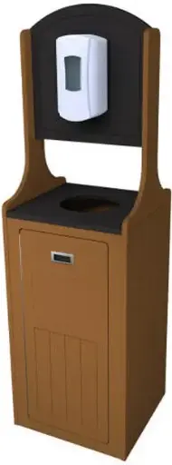 [BU105377000] Paladin Station de désinfection avec poubelle 15 gallons