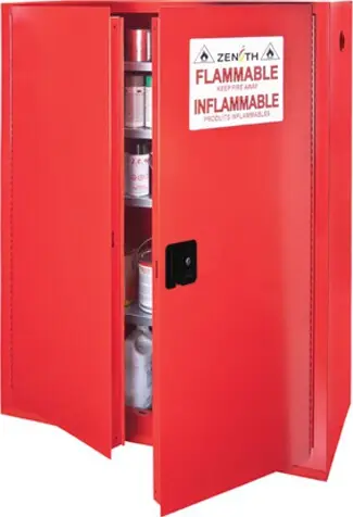 Armoire de rangement pour peintures et encres avec porte manuelle