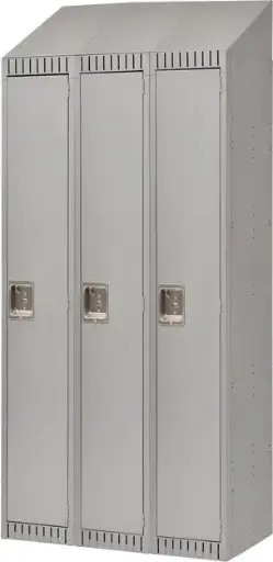 [TQ0FL382000] Casiers en acier de 3 unités avec dessus inclinés, démontés