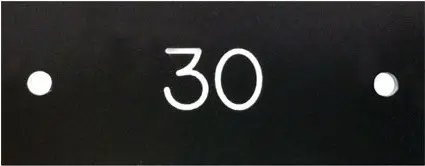 Plaques numérotées pour casiers Clean-LineMC