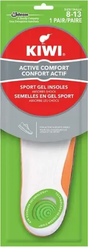 Semelles de sport avec gel Confort Actif KIWI