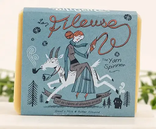 [857675001227] Savon La Fileuse - lait de chèvre et amande amère 100 g