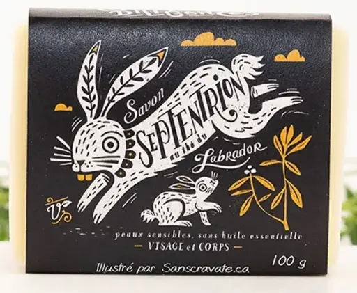 [629283000059] Savon Septentrion - beurre cacao et thé du labrador 100 g - Les Mauvaises Herbes