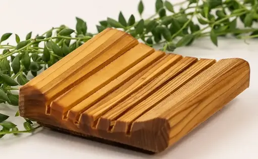 [857675001128] Porte-savon en cèdre aromatique