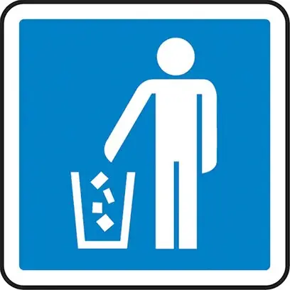 [TQ0SD161000] Pictogramme de sécurité, Élimination des déchets