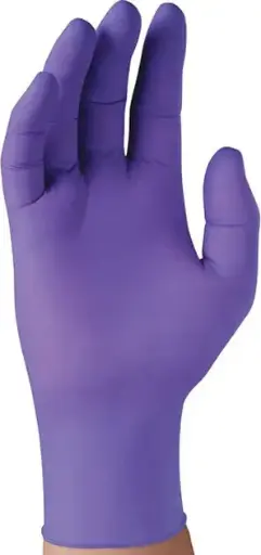 Gants de nitrile mauve 6 mils sans poudre