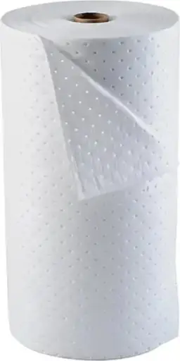 Rouleau absorbant pour huile seulement, 15" x 150', blanc