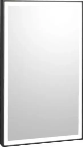 [BO1672436NO] B-167 Miroir rectangulaire à cadre noir avec rétroéclairage DEL