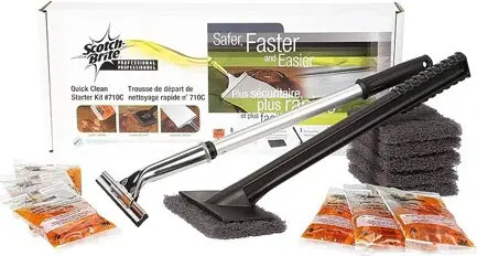 [3M00H710KIT] SCOTCH-BRITE Trousse pour le nettoyage des plaques chauffantes