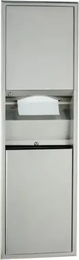 [BO003940000] Distributeur d'essuie-mains convertible et poubelle encastrés B-3940