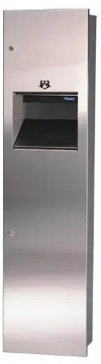 Unité murale avec distributeur automatique et poubelle de 47 L