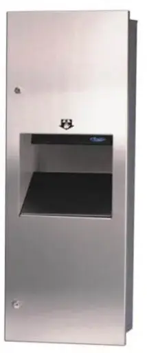 Unité murale avec distributeur automatique et poubelle de 18 L