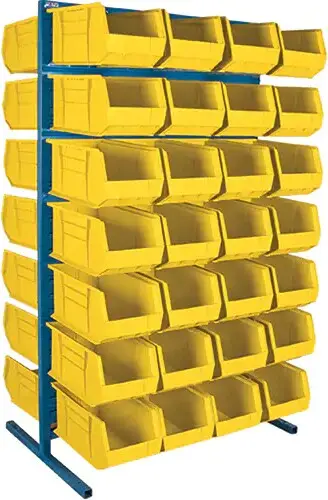 Supports fixes pour contenants à deux côtés, 56 bacs