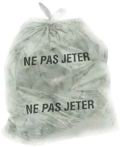 [GO012X26TRA] Sac en plastique imprimé NE PAS JETER