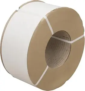 Feuillard en polypropylène de calibre machine, blanc